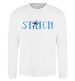Світшот Stitch напис Білий фото