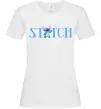 Женская футболка Stitch напис Белый Женская футболка Stitch напис Белый фото