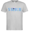 Мужская футболка Stitch напис Серый фото