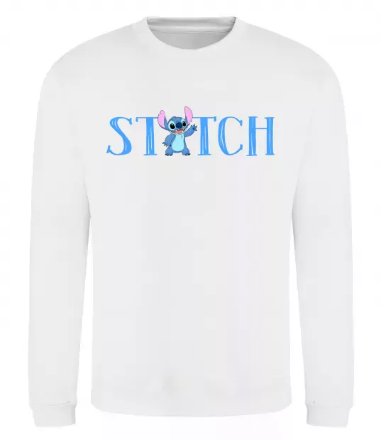 Світшот Stitch напис Білий фото