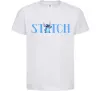 Детская футболка Stitch напис Белый Детская футболка Stitch напис Белый фото