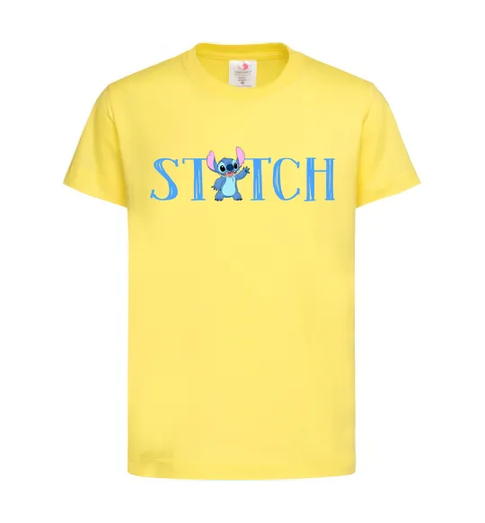 Детская футболка Stitch напис Лимонный фото