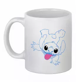 Чашка керамическая Stitch Белый фото