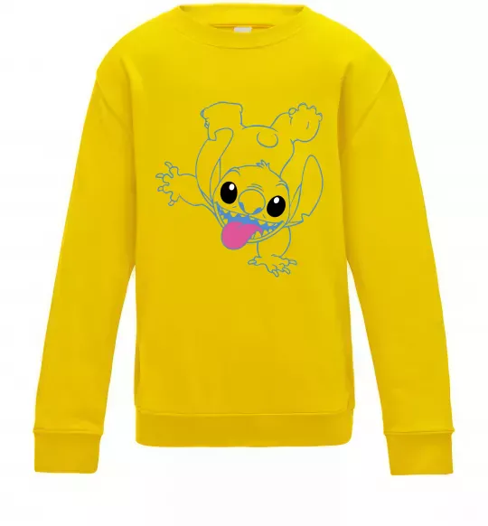 Детский Свитшот Stitch happy Солнечно желтый фото