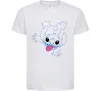 Детская футболка Stitch happy Белый фото