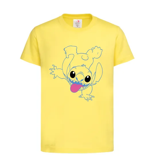 Детская футболка Stitch happy Лимонный фото