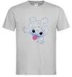 Мужская футболка Stitch happy Серый фото