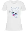 Жіноча футболка Stitch happy Білий фото
