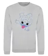 Світшот Stitch happy Сірий меланж фото