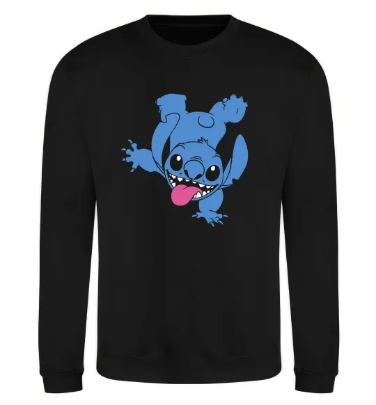 Свитшот Stitch happy Черный фото