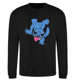 Світшот Stitch happy Чорний фото