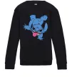 Детский Свитшот Stitch happy Черный фото