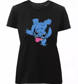 Женская премиум футболка Stitch Белый фото