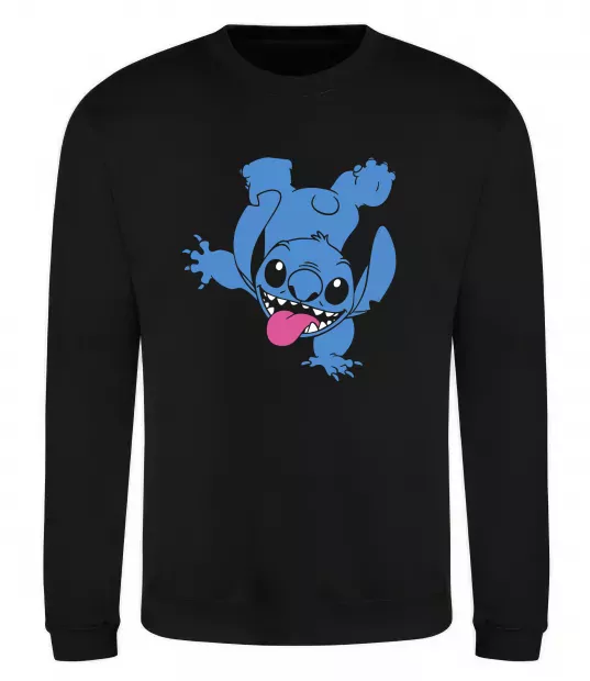 Світшот Stitch happy Чорний фото