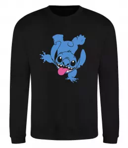 Свитшот Stitch love Черный фото