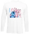 Лонгслив Stitch love Белый фото