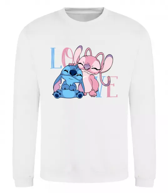 Свитшот Stitch love Белый фото