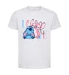 Детская футболка Stitch love Белый фото
