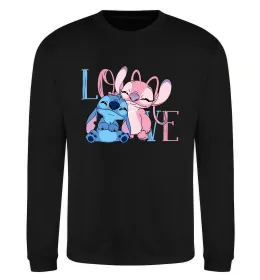 Свитшот Stitch love Черный фото
