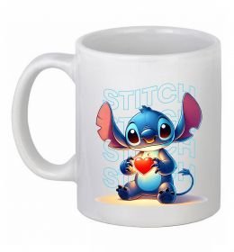 Чашка керамическая Стіч з сердечком