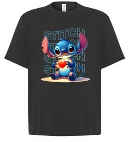 Футболка Оверсайз Стіч з сердечком