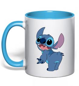 Чашка с цветной ручкой Stitch