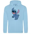 Чоловіча толстовка (худі) Stitch Блакитний фото