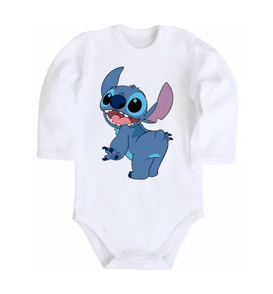 Дитячий бодік Stitch Білий фото