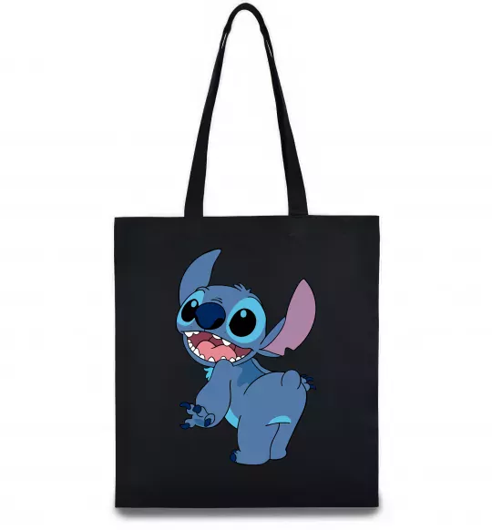 Еко-сумка Stitch Чорний фото