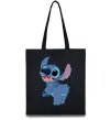 Еко-сумка Stitch Чорний фото