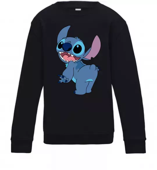 Дитячий світшот Stitch Чорний фото