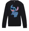Дитячий світшот Stitch Чорний фото