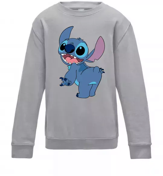 Дитячий світшот Stitch Сірий меланж фото