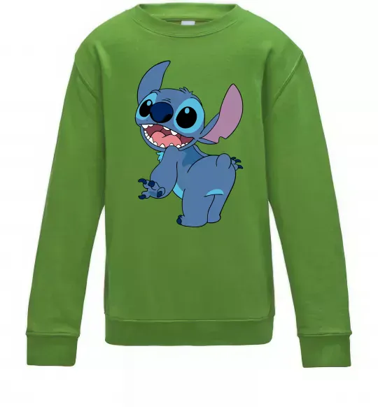 Дитячий світшот Stitch Лаймовий фото