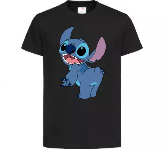 Дитяча футболка Stitch Чорний фото