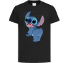 Дитяча футболка Stitch Чорний Дитяча футболка Stitch Чорний фото