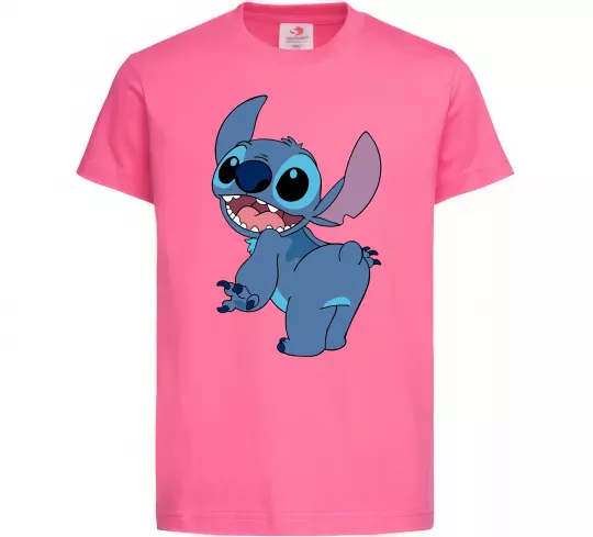 Дитяча футболка Stitch Яскраво-рожевий фото