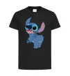 Дитяча футболка Stitch Чорний фото