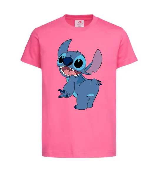 Дитяча футболка Stitch Яскраво-рожевий фото