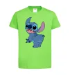 Дитяча футболка Stitch Лаймовий фото