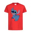 Дитяча футболка Stitch Червоний фото