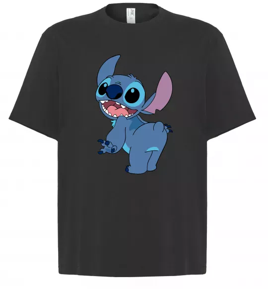Футболка Оверсайз Stitch Чорний фото