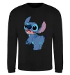 Світшот Stitch Чорний фото