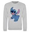 Світшот Stitch Сірий меланж фото
