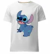 Мужская премиум футболка Stitch Белый фото
