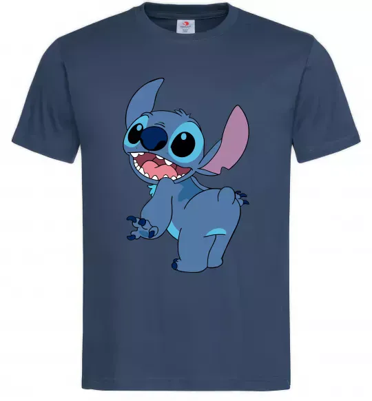 Мужская футболка Stitch Темно-синий фото
