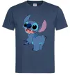 Мужская футболка Stitch Темно-синий фото