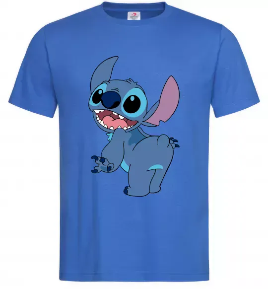 Мужская футболка Stitch Ярко-синий фото