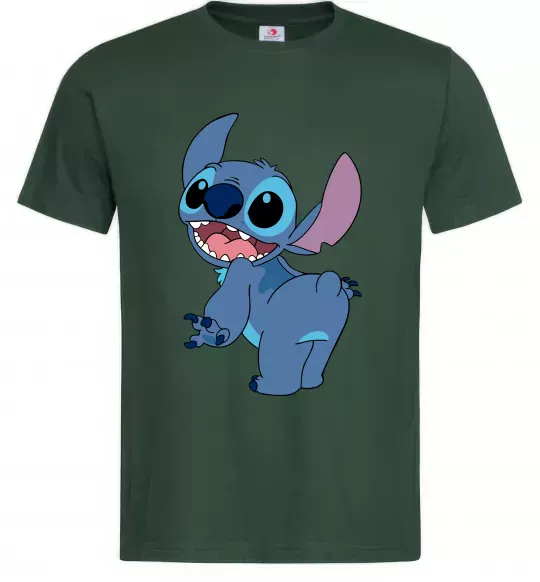 Мужская футболка Stitch Темно-зеленый фото
