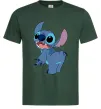 Мужская футболка Stitch Темно-зеленый фото